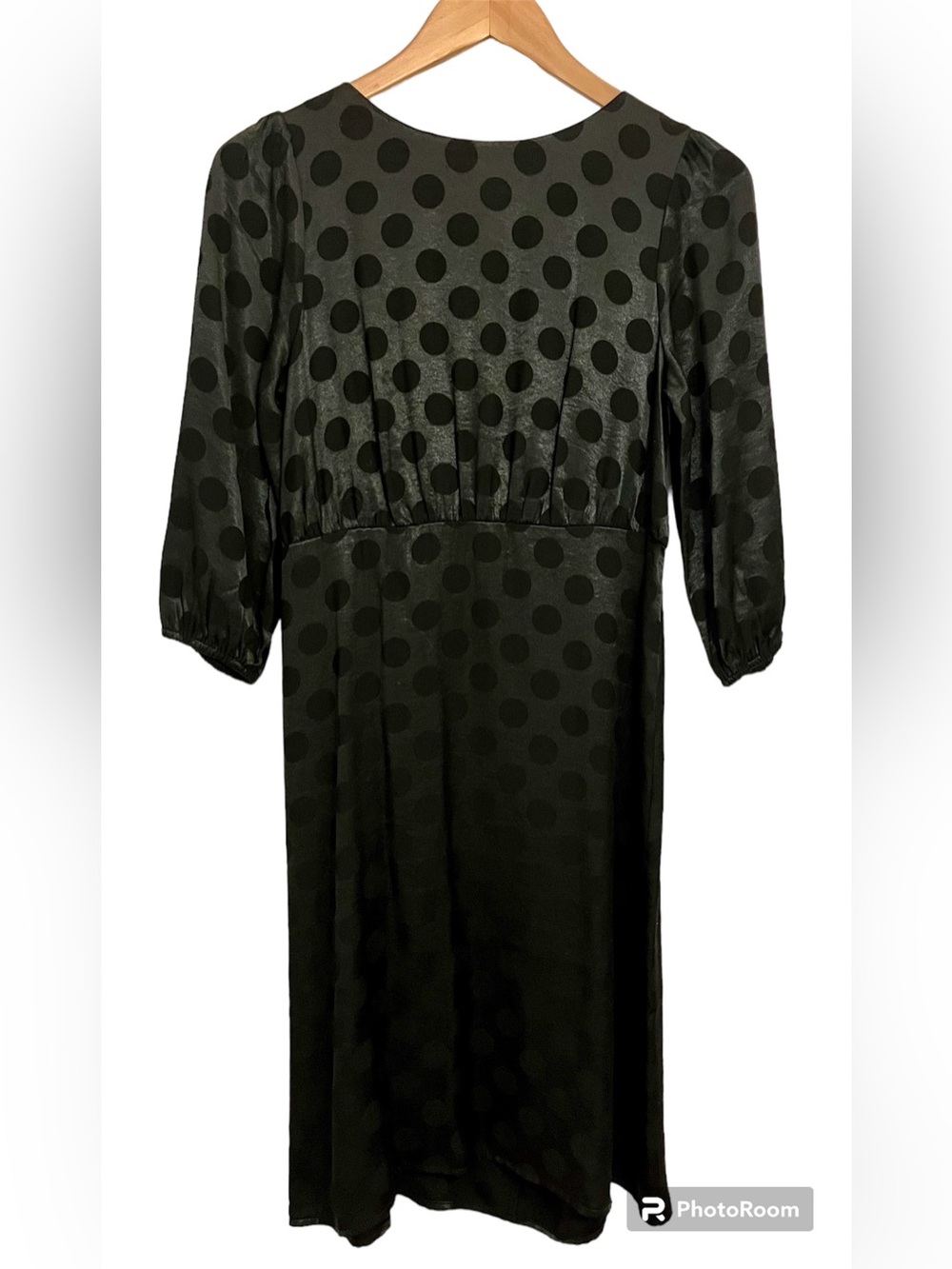 Express Black Polka Dot Dress